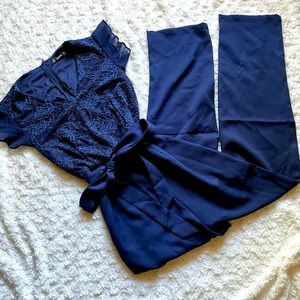 NWOT small navy Shein jumpsuit